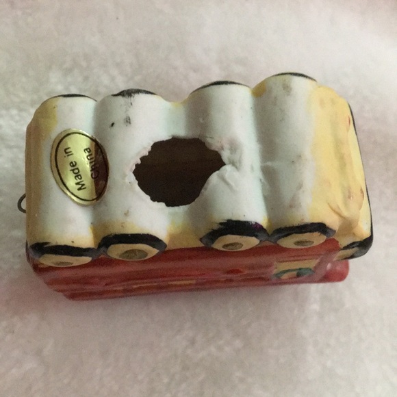 Festive Ceramic Train Car - Picture 3 of 6